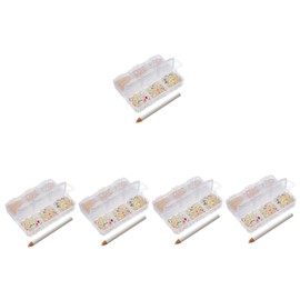 Healvian Flatback Resin Nail Rhinestones Ab Color Gems for Nail Art Decoration for Manicures Easy to Use Stylish Designs