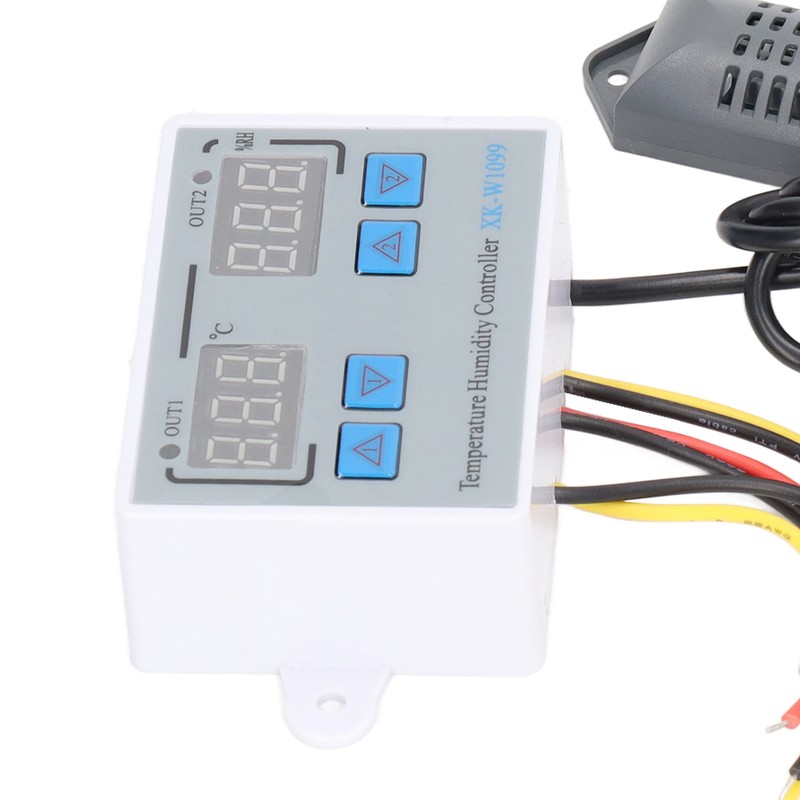 Digital Temperature Humidity Controller Intelligent Electronic Thermostat Switch 12V 220W