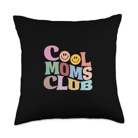 Designs für coole Mamas zum Muttertag The Ultimate Club Design for Cool Moms Throw Pillow, 18x18, Multicolor