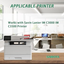 SAIBOYA IMC3000 IMC3500 Toner Cartridge IM C3000 IM C3500 842251 842252 842253 842254 Toner Replacement for Ricoh Savin Lanier IM C3000 IM C3500 Printer Toner (Black Cyan Magenta Yellow,4 Pack)