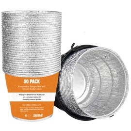 30 Pack BAC407 Grease Bucket Liner for Traeger Grills,Drip Liner Drip Pan for HDW152 Grease Bucket Traeger Pro Series 575/780, 20/22/34, Ironwood 650/885 Grills,Pit Boss Pellet Grill Smoker