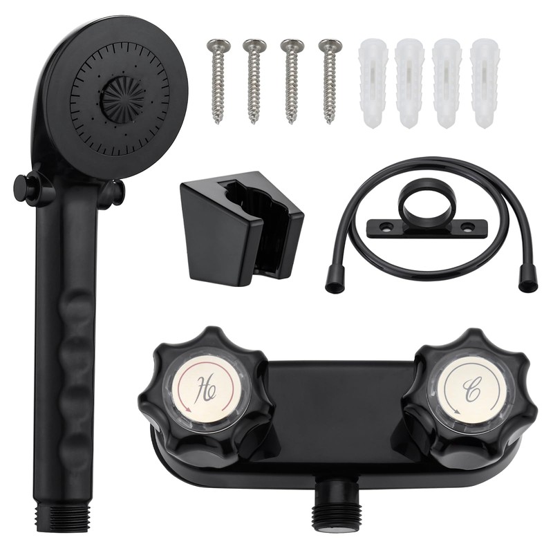 Rv Shower Faucet with Handheld Showerhead & Hose, 4 inch