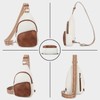 Shoulder Bag for Women Retro Leather Large Capacity Chest Bag