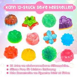 Herenear Make Your Own Soap Set for Children 8+, Soap Set for Children, Creative Toys, Children's Birthday, Christmas Gift