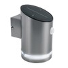 Luceco LED Solar Guardian Stainless Steel Wall Lantern with PIR