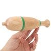 Fish Shaped Guiro Wooden Latin Percussion Musical Instruments with Rhythm