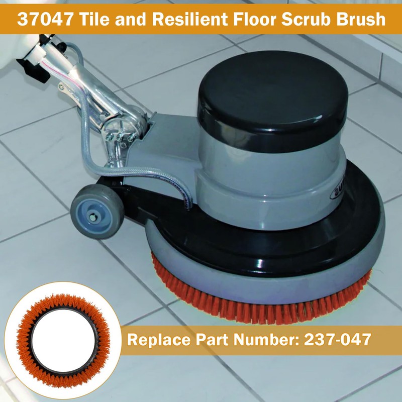 237047 Orbiter Orange Scrub Brush for ORB550MC Orbiter Floor Machine,