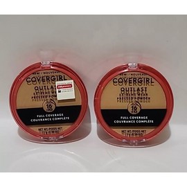 2 × COVERGIRL Outlast EXTREME WEAR PRESSED POWDER 855 • SOFT HONEY 0.39 oz Each