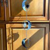 80-Inch Metal Rain Chain with 6 Celestial Crescent Moon &