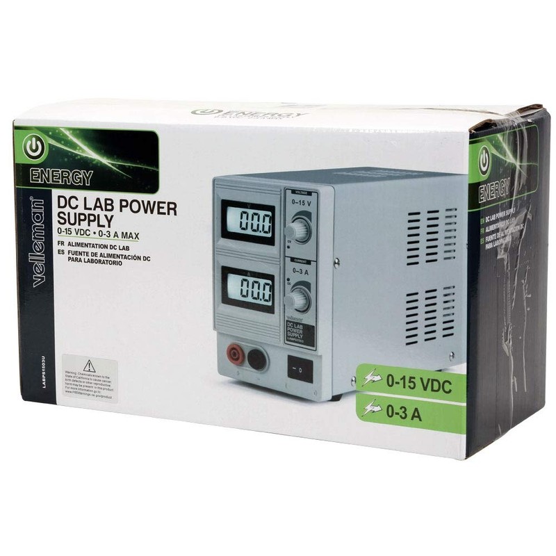 Velleman LABPS1503U - DC Lab Power Supply 0-15 VDC /