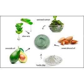 Raya Seaweed Masque (609) | Hydrating and Fortifying Facial Treatment Mask for All Non-Problem Skin | Made with Vitamins and Minerals