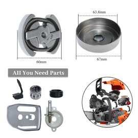 .325-7T Clutch Drum Bearing Oil Pump Worm Gear Kit For Husqvarna 137 136 141 142 36 41 Chainsaw #530014949,530069342