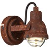 Lightbox Industrial Wall Spotlight in Vintage Look with Pivoting Head