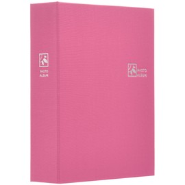 Nakabayashi TCPK-L-160-HP Pocket Album, 160 Pockets, 3.5 x 5 inch Photos (L-size), Happy Pink