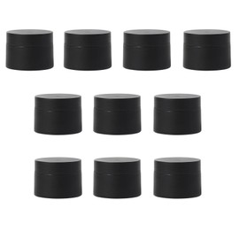 BRIIKPP Resin Liquid Jet, Storage Container, Plastic, Empty Container, Storage Capacity 0.2 oz (5 g), Nail Resin Supplies, 10 Pieces (Black)