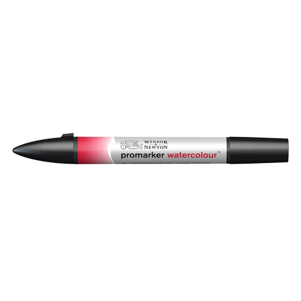 Winsor & Newton Water Colour Brush Marker, Cadmium Red Deep
