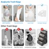 2.6 Gallon Small Trash-Bags Bathroom With-Handles - Kitchen White Garbage