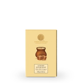 Forest Essentials Luxury Sugar Soap | Milk & Jaggery| Ayurvedic Handmade Organic Bath Soap| Scented Soap For Smooth & Soft Skin | Made with Pure Ghee, Jaggery & Milk