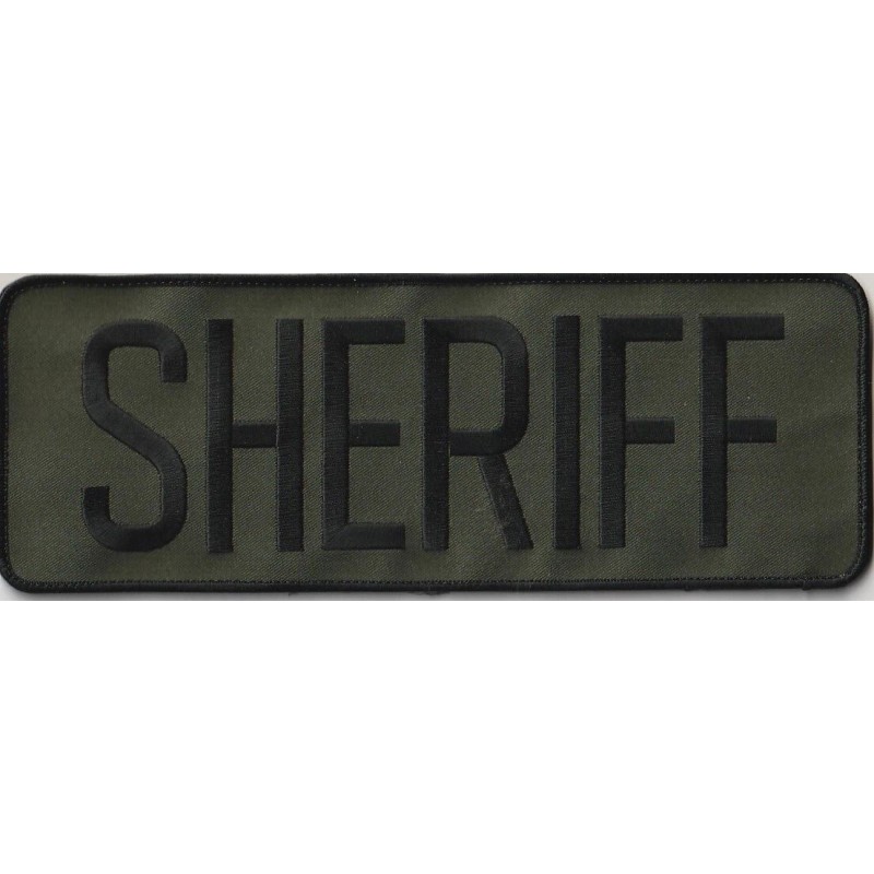 SoCal Emblem SHERIFF back patch 11" x 4" with full