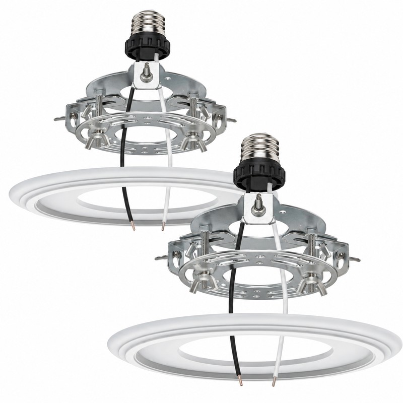 Recessed Light to Pendant Converter Kit, 2 Pack Adjustable Can