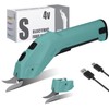 Electric Scissors, Wireless Cutter with 2 Cutting Blades, 4 V