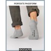 Occulto Men's Trainer Socks Pack of 10 (Model: Johannes), White,