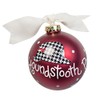 Coton Colors Alabama Houndstooth Hat Glass Ornament