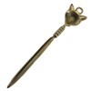 Schooner Bay Co. 9-1/2" Solid Brass Fox Letter Opener- Antique