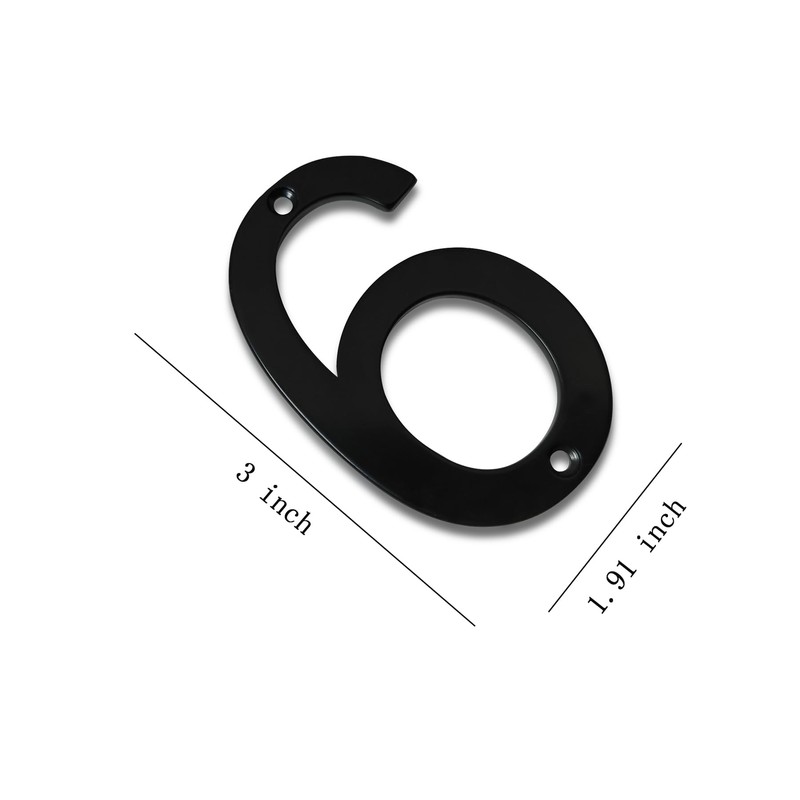 Premium 3 Inch High Stainless Steel Mailbox Numbers- Unique Polish