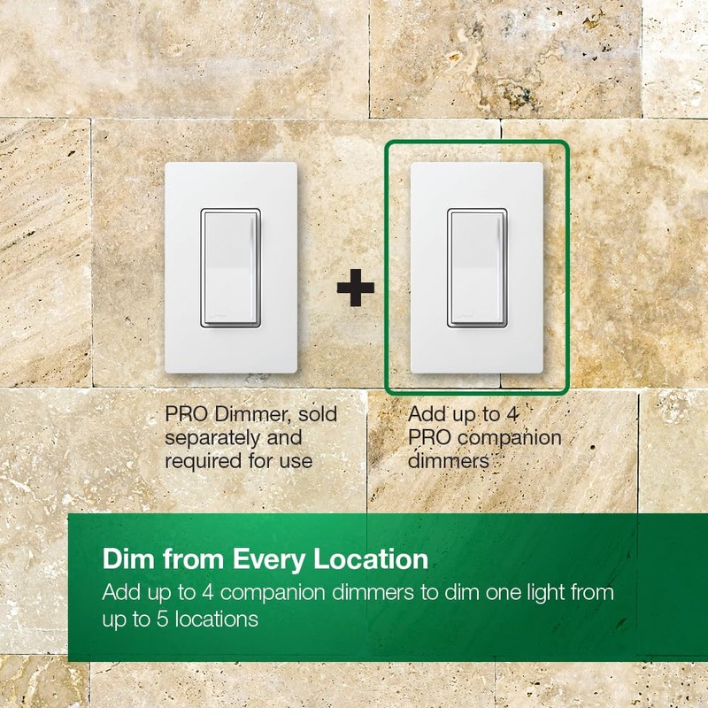 Lutron Sunnata Companion Dimmer Switch, only for use with Sunnata