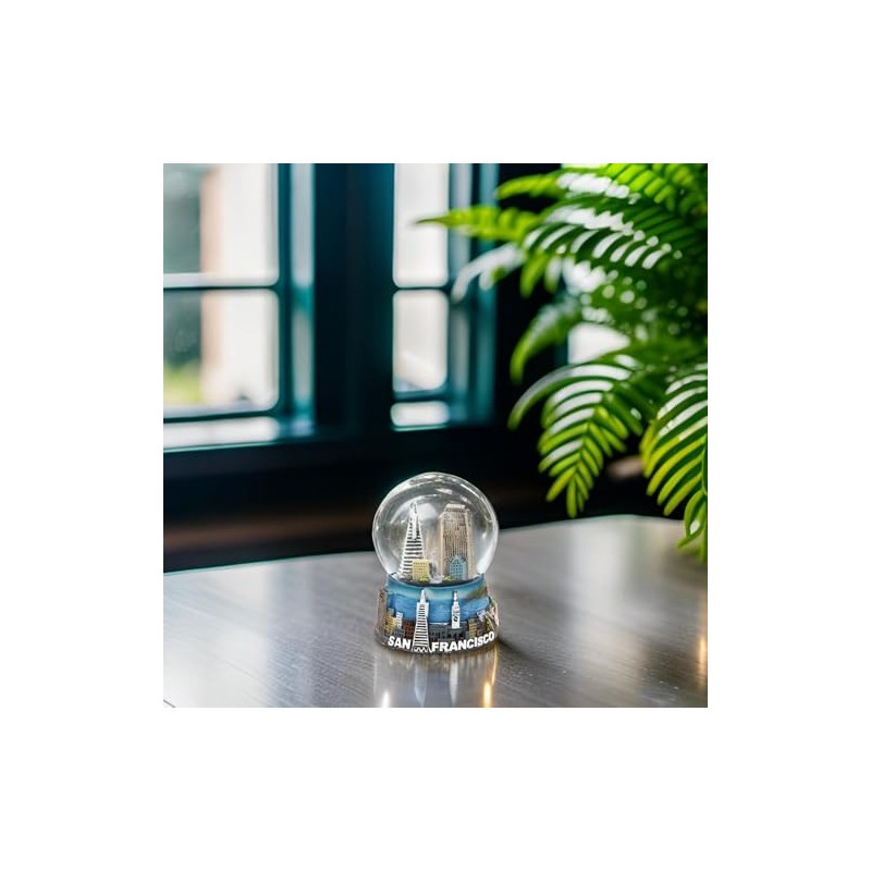 Mini San Francisco Snow Globe Landmarks and Skyline 2.5 Inches