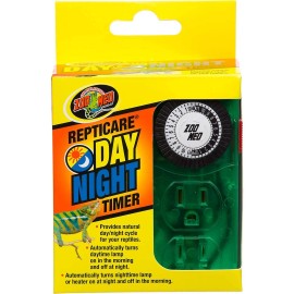 Zoo Med Day Night Timer for Terrariums 6 in 1 Adjustable Light Control for Reptiles