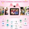 CATGIFF Kinderkamera Sofortbildkamera, 1080P HD Kinder Digitalkamera, 3 Bände Druckpapier,