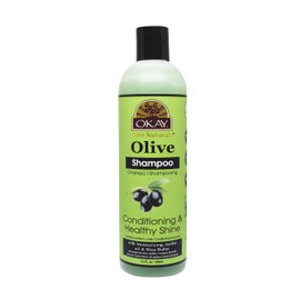 OKAY - Olive Oil Shampoo - For All Hair Types and Textures - Conditioning and Healthy Shine - Nourish, Condition, Hydrate - Free of Sulfate, Silicone & Paraben - 12 oz