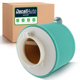 Dacall Air Filter & Guide & END CAP Kit for Kawasaki Bayou 300 KLF300-C, Bayou 300 KLF300-B, Prairie 300 KVF300, Prairie 400 KVF400, ATV Parts