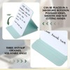 Dunzoom 2 Pcs Small Glass Desktop Whiteboard with Reversable Stand