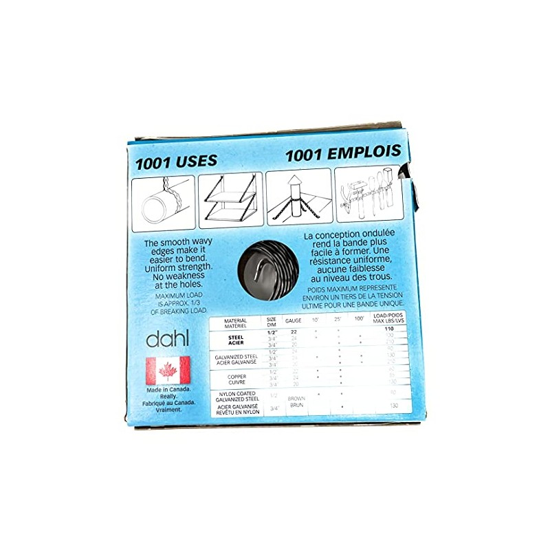 1/2" x 25' Steel Pipe Strapping