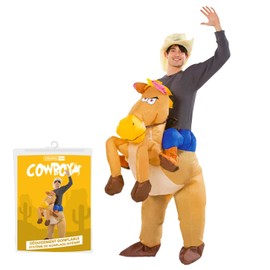 Inflatable Cowboy Costume | Whimsical Inflatable Costume | Premium Quality | Size for Adults | Polyester | Comfortable | Durable | Inflation System Included | Created by OriginalCup®