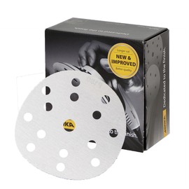 Mirka Basecut 150mm 15cm 100pcs P240 Grit Sanding Discs 150mm Hook and Loop Sanding Discs 15 Holes Vacuum Dust Extraction System