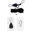 Heavy Duty Adjustable Grow Light Ratchet Rope Hanger for Grow