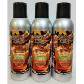 Smoke Odor Exterminator 198 gm/ 7 oz Large Spray Spiced Cider 7oz Can 3 Pack., Assorted
