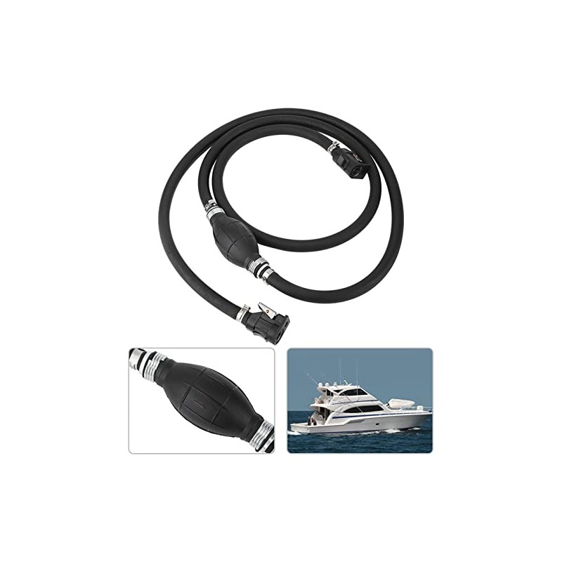 Marine Johnson 3/8in Boat Motor Fuel Gas Hose Line Assembly