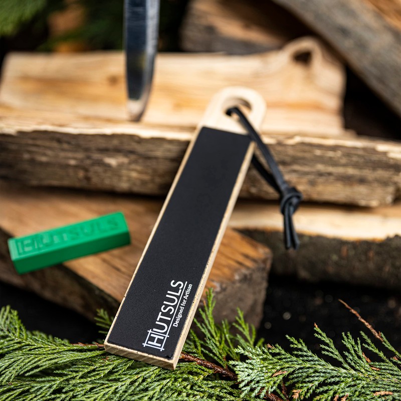 Hutsuls Pocket Knife Strop Kit - Get Razor-Sharp Edges with