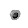 29mm Round Sliding Door Finger Sleeve - Brushed Nickel -