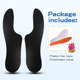 Morton's Extension Orthotic Rigid Carbon Fiber Insole Insert for Men Women for Morton's Toe Turf Toe Hallux Rigidus Arthritis Limitus (1 Pair, 9.05” / 230mm - Men's 5.5 / Women's Size 6.5)