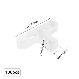 100Pcs Tile Spacers, GLADFRESIT 10mm T-Shape Removable Tile Spacer for Floor - Slab Spacers for DIY Paving Tiling Wall, Patio, Red Bricks, Garden