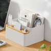 poeland Desktop Storage Box Pencil Pen Holder Makeup Brushes Organizer