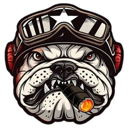 Motorcycle Helmet for Dog Sticker Decals, Laptop, Home Decoration, Car, Truck, Funny, Tumblr, Motorcycle Helmet, Bumper Sticker, Made in The U.S.A.