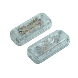 Transparency Inline Cord Switch On/Off Cord Switch 6A 250V (2pcs)
