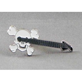 Metal Enamel Pin Badge Rock Music Guitar Skull Bike Goth Emo